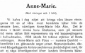 Frisk Bris 1910 kirjoitti Anne-Mariesta