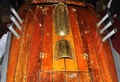 Veneen kansi ja pakoputket.
Motor with eight cylinders give speed over 40 knots 