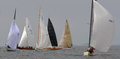 FRAIII comes with spinnaker, on the left in the picture is Goose, the FIN49, US55, and with a black mainsail FIN43 (Wire) which passed at the buyo FIN77