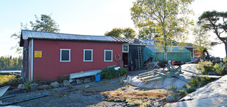 Veneveistämö pohjoispuolelta. Foto JR 2015