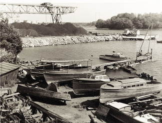 Hanasaari 1955. Kuva: V.S. Salokangas, Helsingin kaupungin kuva-arkisto