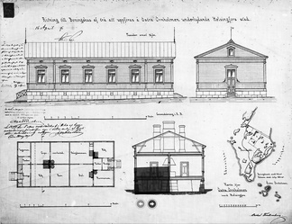 Itäiselle Kotkasaarelle rakennettu asuintalo 1896.