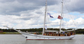Nadehsda, 1912, Tall Ships Race 2017 Turku.Nadezhda ex Sterna ex Edelgard ex Seeteufel, 1912. Felix von Luckner circumnavigated the world 1937-1939. After WWII transferred from Stettin to Soviet Union. Belonged to the River Yacht Club in Sankt Petersburg 1958-2008. New owner Alexey Sidorov renovated the ship in 2010.