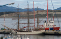 Parkki Europa Ushuaian satamassa - Barque Europa at Ushuaia harbour