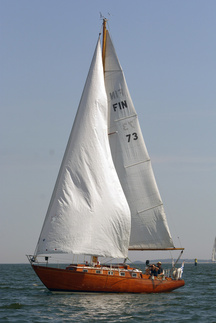 Huh-Mari FIN-73, designer Sparkman & Stephens, constructor Eino Antinoja 1966