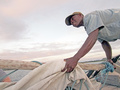Collecting the sail
