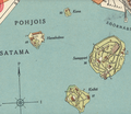 Hanaholma 1909. Helsingin kaupunginarkisto, kaupunkisuunnitteluvirasto, asemakaavaosaston arkisto. Osa kartasta