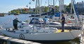 The yacht is the S&S-designed longkeeled boat Gaia 36, built by the Italian Cantiere Benello in 1965. Her name is now "Asteria" , who was one of goddessess according to the Greece mytholoy. The boat has been totally re-designed by "Kamu" Stråhlman, the wellknown yact designer.