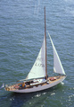 FIN 1734 Isabella, design A. Kvarnström constr Åbo Båtvarv 1930, Foto 1991