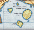 Hanasaari 1949. Helsingin kaupunginarkisto, kaupunkisuunnitteluvirasto, asemakaavaosaston arkisto. Osa kartasta