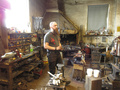 Ruissalon Telakan seppä pajassaan - Blacksmith at Ruissalo Telakka, Turku/Åbo