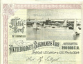 Blekholmens Varf'in osake 1893, suurennos, jossa näkyvät veistämön suuret rakennukset