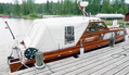 Ruotsista tuotu moottorivene. A motoryacht boughr from Sweden.