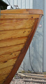 Moottoriveneen keula - Unidenfied motorboat.