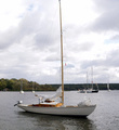 C-vene Zora Saksassa, Wannsee, Berliini. Foto FKY (Kari Nurmi). Purjenumero ei ole tiedossa.