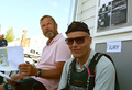 Eight-metre-sailors Kim Weckström Vågspel, on the left, and Timo Saalasti Sagitta, on the right.