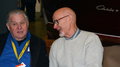 Lauri Kiiski (Heinlahden Veneveistämö) vasemmalla ja Erkki Lönnqvist (veneveistäjä ja veistotaidon opettaja)