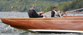Winnie with Thomas Larsson at the helm