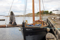 Freja Suomenlinnan telakan portin suulla, odottaa pääsyä kuivatelakalle  ***  Freja was built in Norway in 1931, she is waiting opening of Suomenlinna dry dock. 