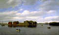 Hanaholmen kuvattuna etelä-lounaissuunnasta.Oskar Kleineh 1873, Helsingin kaupunginmuseo, FINNA