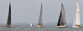 E16 sails round the buyo, FRAIII comes after, third is Goose, and fourth is US55
