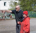 Ms Eva Lindgren, the CEO of the boatyard, and Mr Aleksi Koskelin, the partner in ownership of SAGITTA.