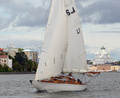 NEPTUN, Universal Rule-vene vuodelta 1912. Arthur Magnus Pettersson rakensi veneen HSS:n telakalla Skifferholmilla.